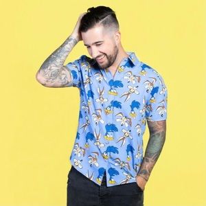 Cakeworthy Coyote & Road Runner Button Up Shirt